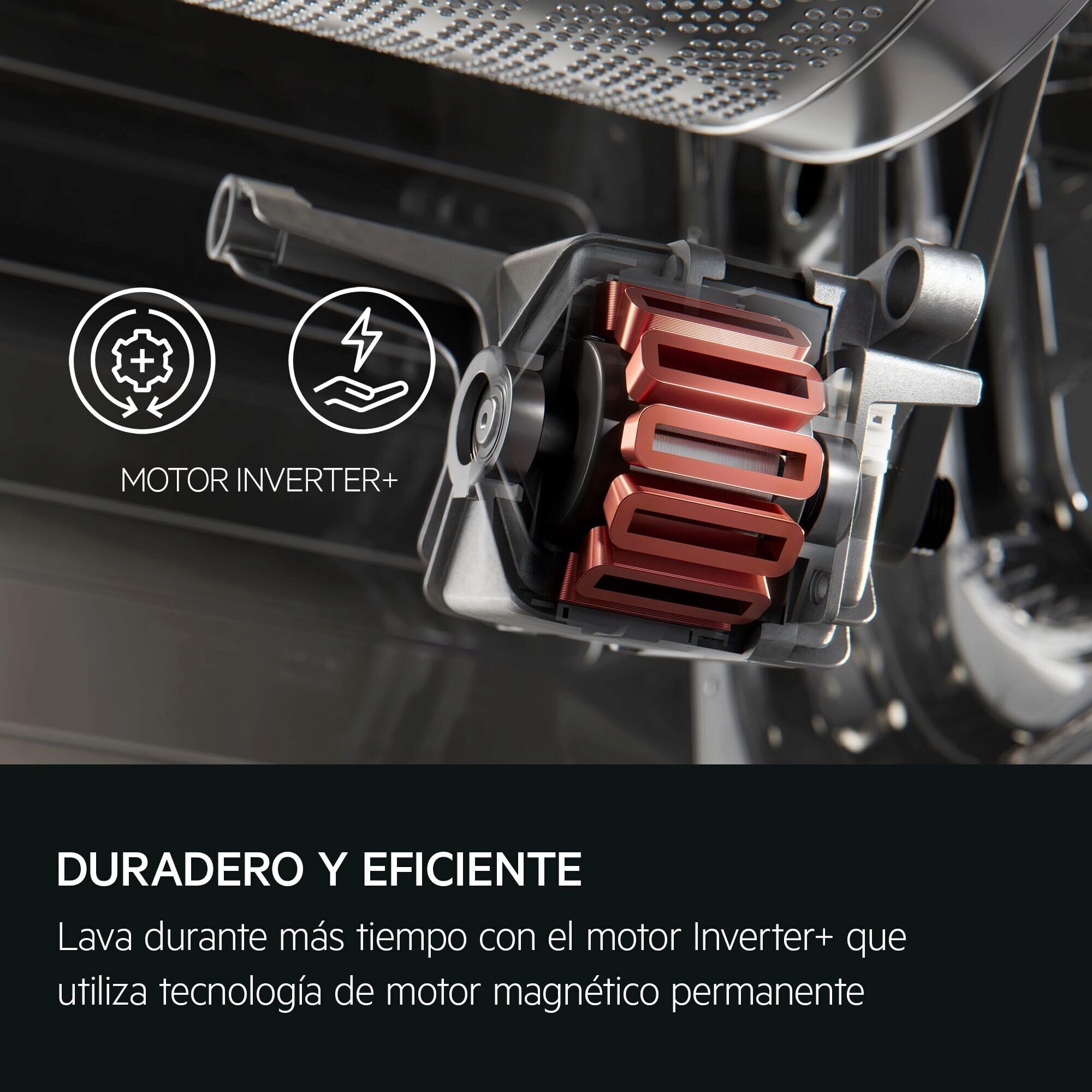 AEG LFR7394V4B Lavadora de Carga Frontal 9 Kg, 1400rpm, Libre Instalación, Motor Inverter, Programa Rápido, Función Vapor, Display LCD XXL, Bloqueo infantil, Negro, Clase A