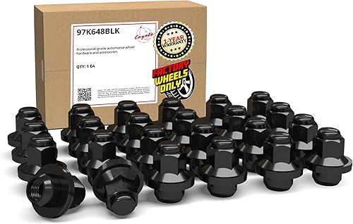 Wheel Accessories Parts 24 tuercas de llanta estilo OEM M14x1.5 14x1.5 rosca OEM de 1.60 pulgadas de largo, color negro 1316 pulgadas de 0.827 in,