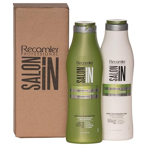 Saloon in Keratin Ultra Force Champú y Acondicionador Set 105 Oz Tamaños Saloon in Keratin Ultra Force Champú y Acondicionador Set 105 Oz Tamaños