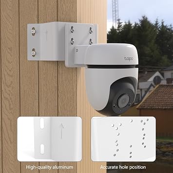 Corner Mount for TP-Link Tapo TC40/TC41/C500/C510W/C520WS/C530WS/C501GW/C51A/C52A Pan/Tilt Security Outdoor Camera