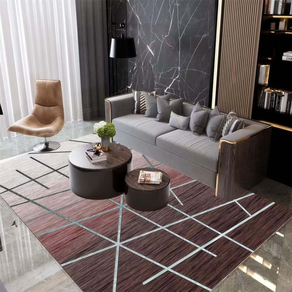 Tapis durable et résistant aux rayures en désordre pour pièce d'étude