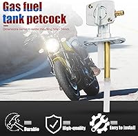 Vista 4 de Interruptor de válvula de combustible compatible con Yamaha Banshee Big Bear Blaster Bruin Grizzly Moto-4 Kodiak Raptor Radian Road Royal Timberwolf