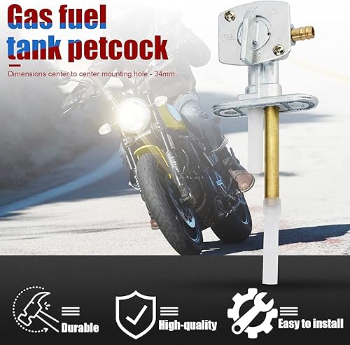 Miniatura 3 de Interruptor de válvula de gasolina compatible con Yamaha BW200 BW200E BW80 FZR600 FZR600R PW80 RT100 TTR125 WR250F WR250W WR250Z WR400F WR426F