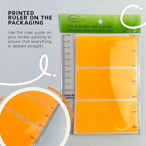 Miniatura 6 de Royal Green Calcomanías rectangulares de codificación de colores para organizar, mover y cajas de almacenamiento, calcomanías de 4 x 2 pulgadas para