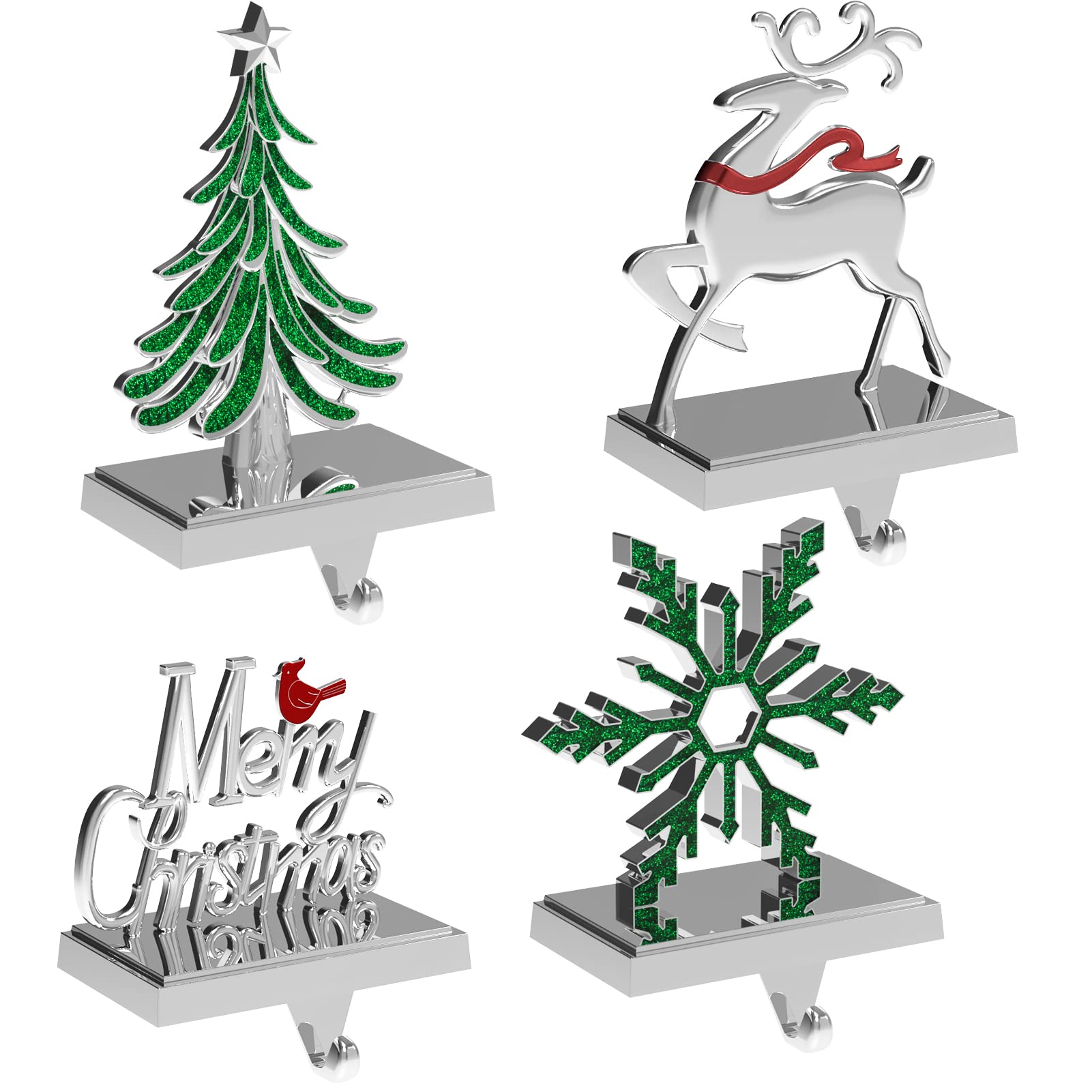 Supports de chaussettes de Noël HOLLO STAR pour une décoration de cheminée réussie