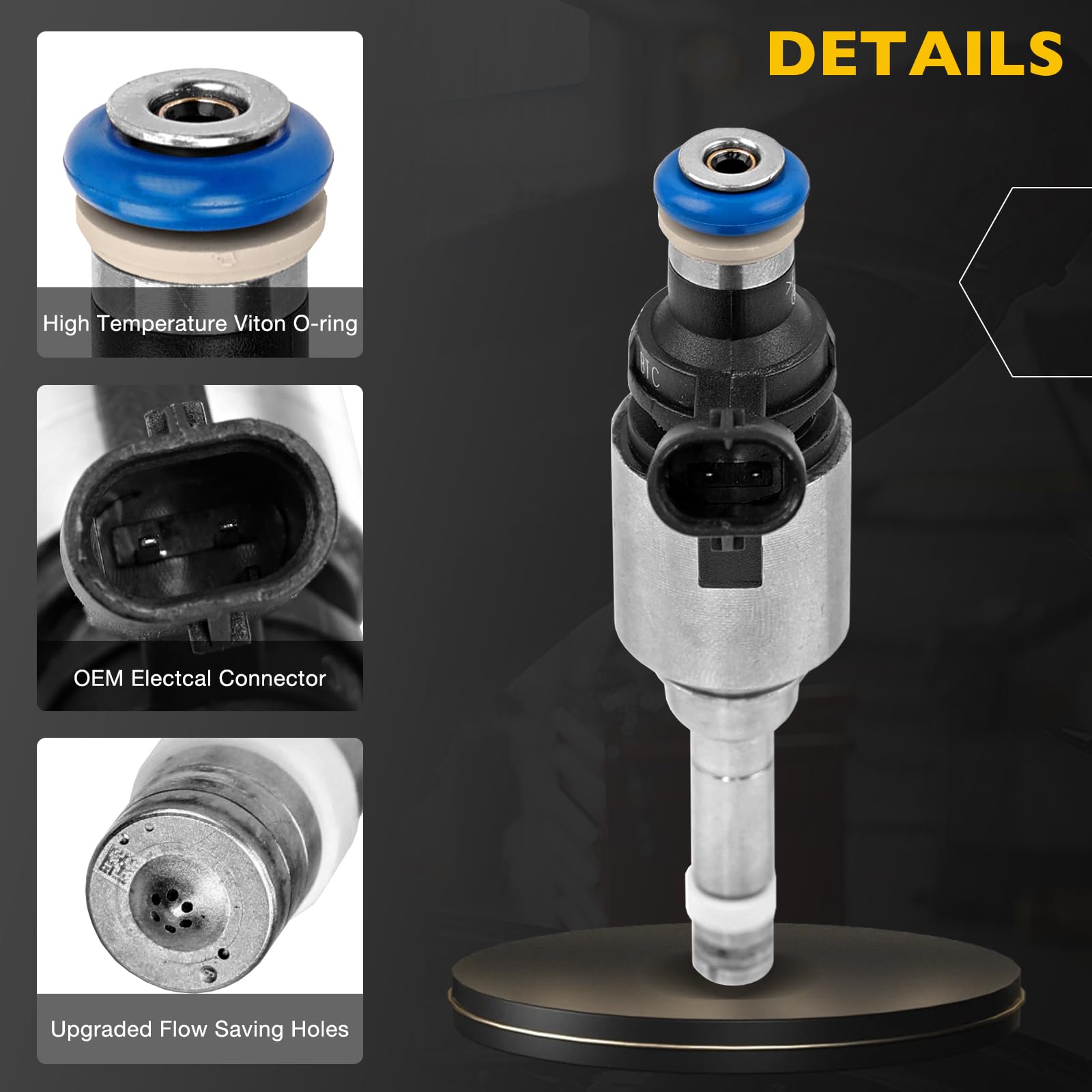Amazon.com: 06H906036G Upgraded Fuel Injector 6 Holes 4Pcs | 2.0L