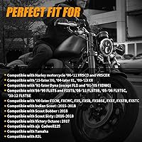 Vista 5 de 5-3/4 5.75 - Faro LED para motocicleta compatible con Harley Dyna Street Bob Iron 883 Sportster Super Wide Glide Low Rider Night Rod Softail Custom