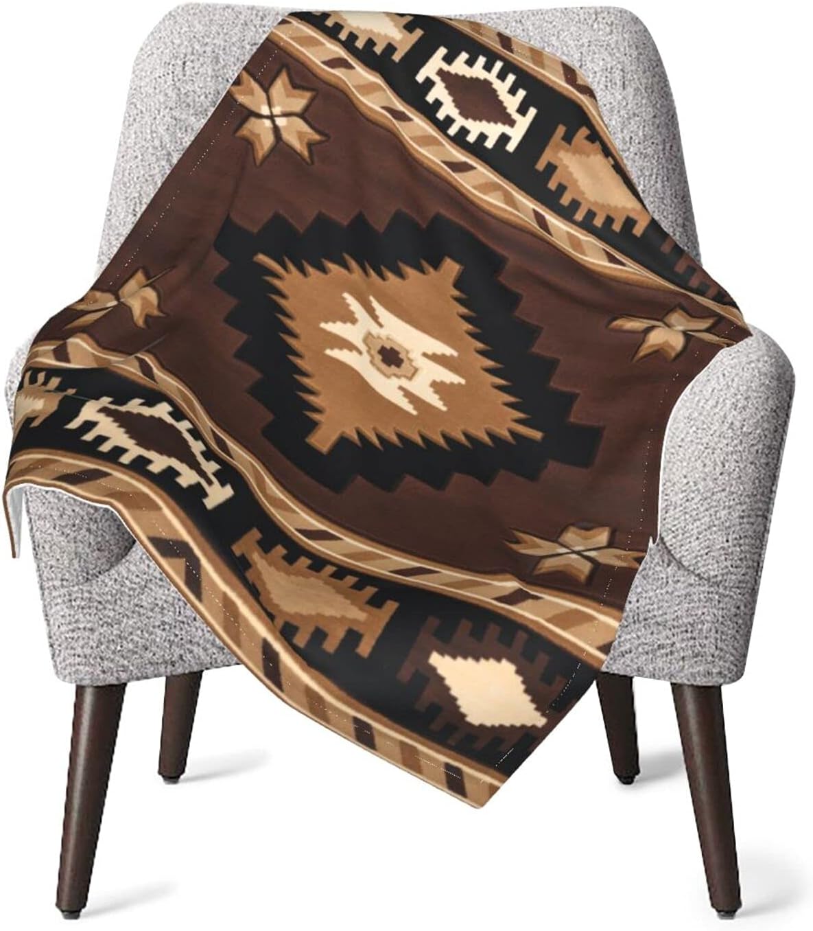 Couverture En Polaire Aztèque De Style Ethnique Bohèe 228,6 X 228,6 C