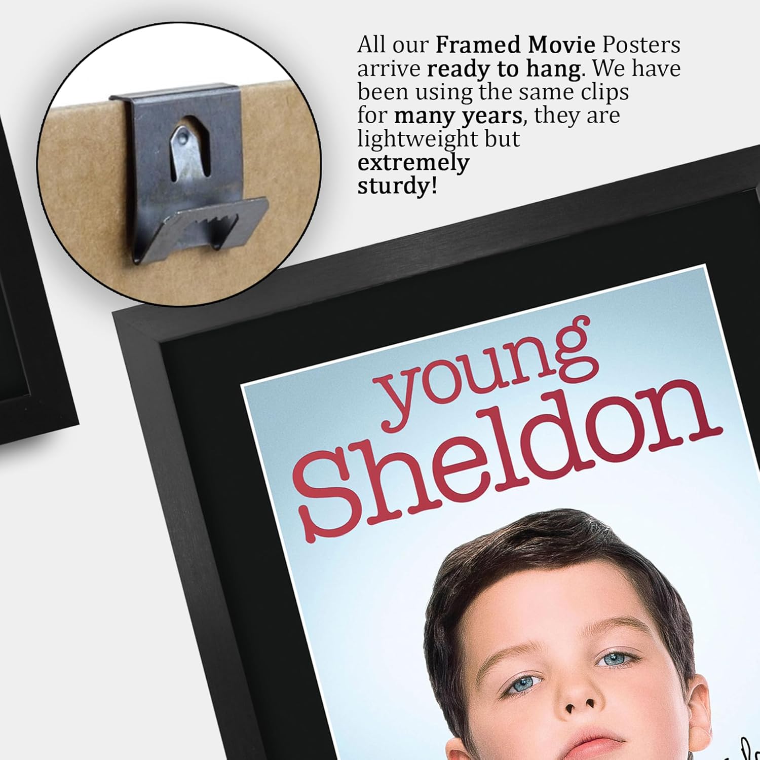 HWC Trading Young Sheldon 16 x 12 inch Gifts Printed Signed Autograph Poster for TV Memorabilia Fans - 16" x 12" Framed