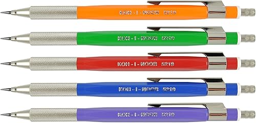 Miniatura 1 de KOH-I-NOOR Caja de 10 lápices de embrague mecánico, 5219 0.079 in de diámetro, colores surtidos