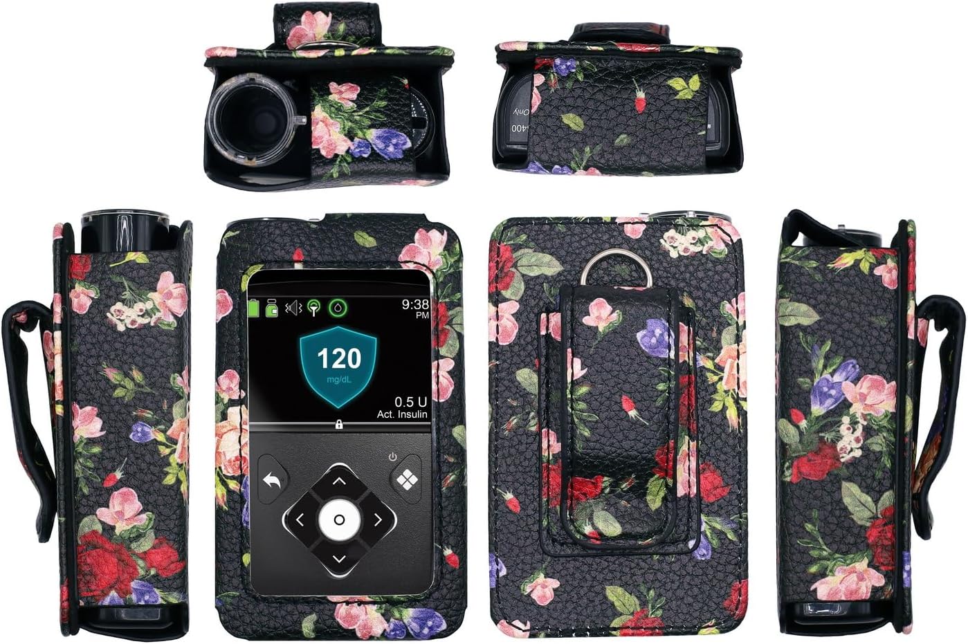 Fitted Designer Leather Case with Screen Protector for