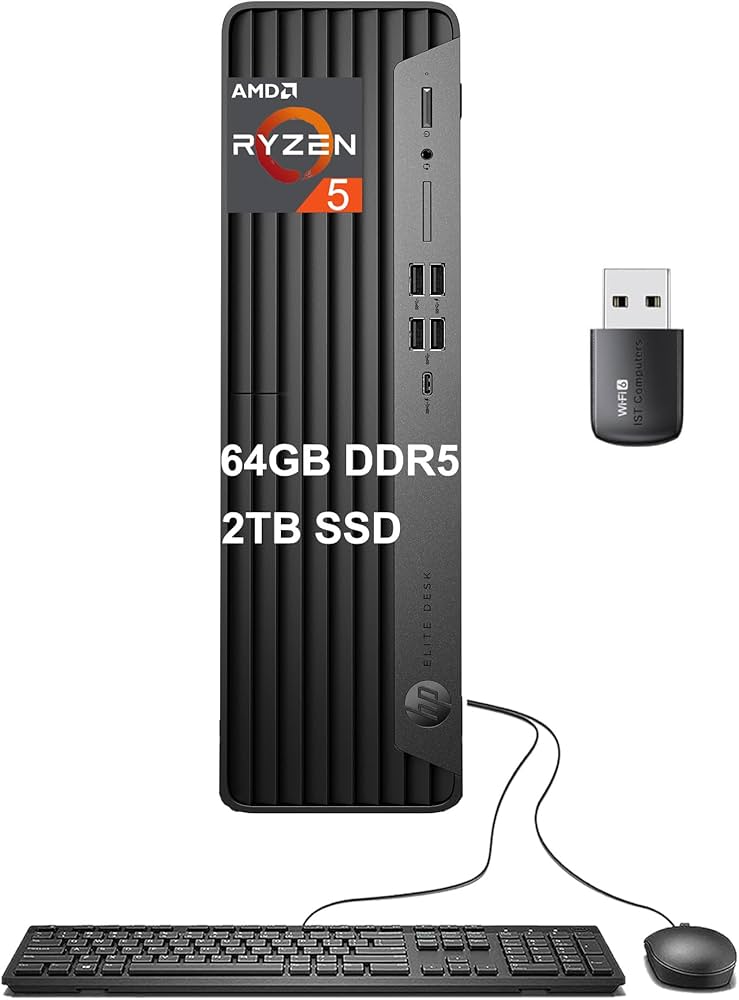 Amazon.com: HP Elite SFF 805 G9 Business Desktop PC (64GB DDR5 RAM