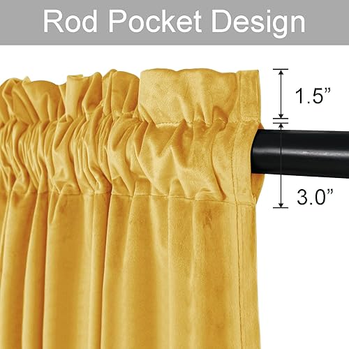 Miniatura 192 de Cortinas de terciopelo JIUZHEN, cortinas opacas suaves de terciopelo retro para dormitorio, cortinas elegantes con reducción de ruido y Rosa