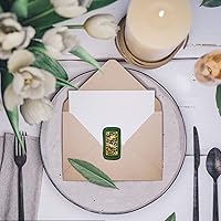 Vista 3 de CRASPIRE Sello de cera de libélula, sello de cera de girasol, sellos de cera de vid retro, vintage, cabeza de sello de latón extraíble con mango