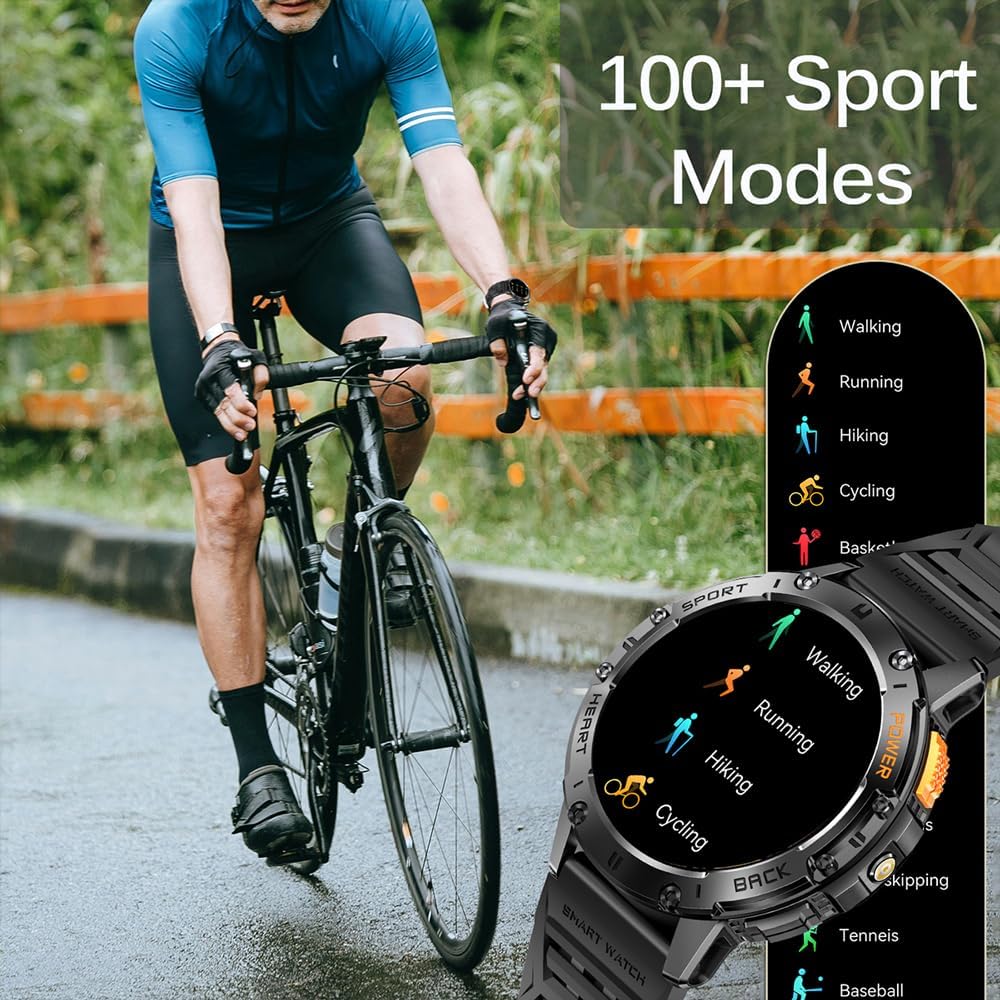 Smartwatch displaying various sports modes icons