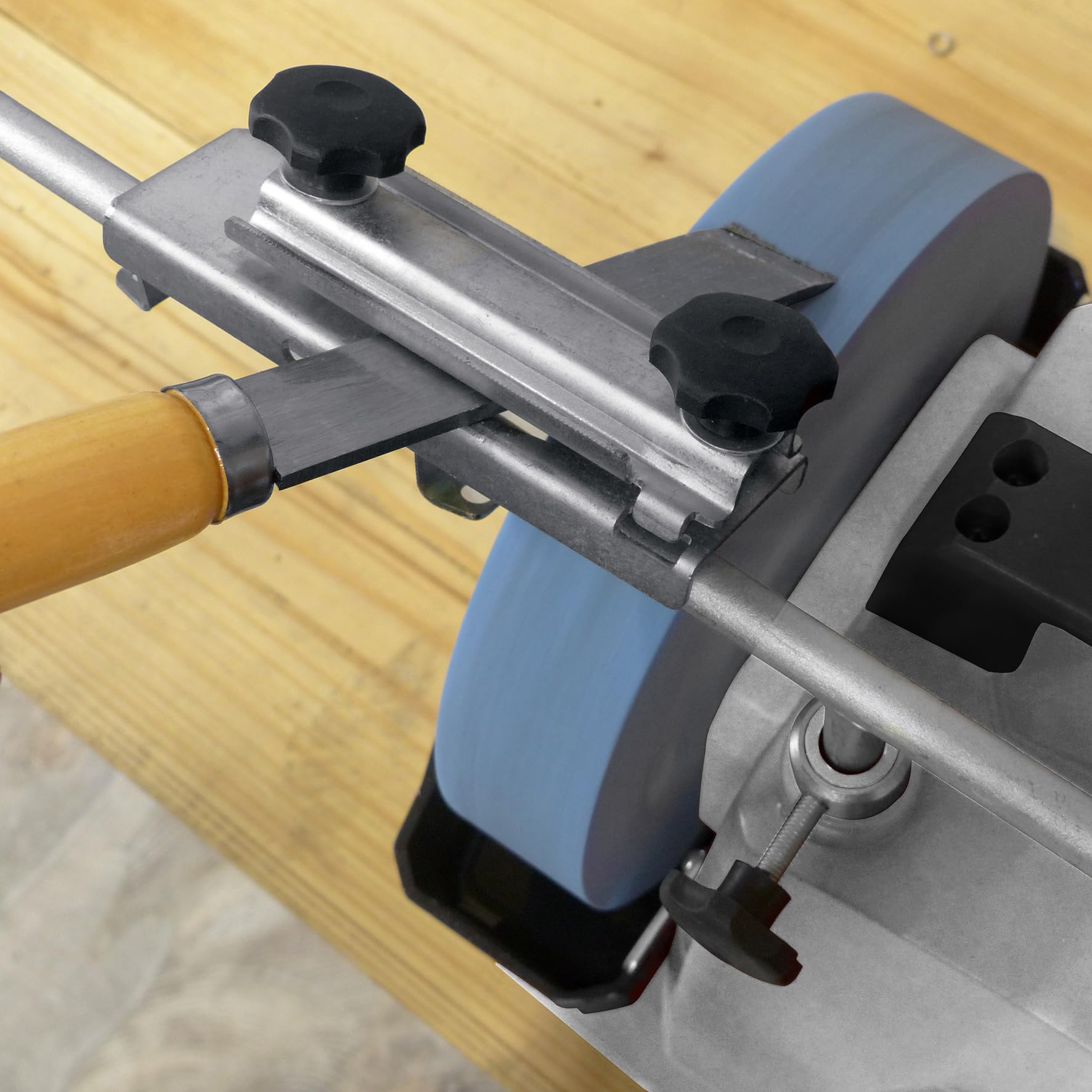 Fartools Affûteur à eau 120W Ø200mm Vitesse variable 30à150tr/min, inverseur de sens, couple réglable, poignée de transport, livré avec pate à graisser, pierre à polir et rapporteur d'angles