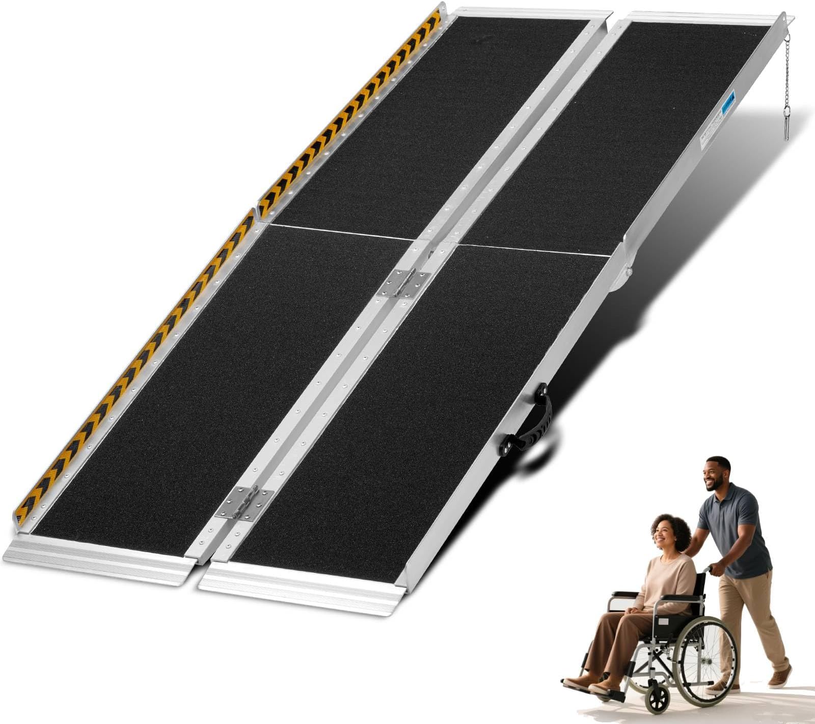 5 Feet Aluminum Folding Wheelchair Ramp