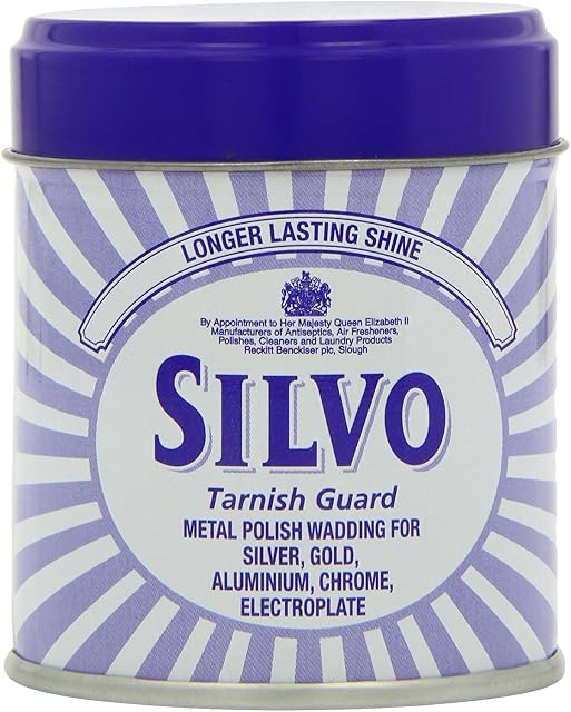 Silvo Tarnish Guard Metal Polish Wadding for Silver, Gold, Aluminium, Chrome and Electroplate 75g