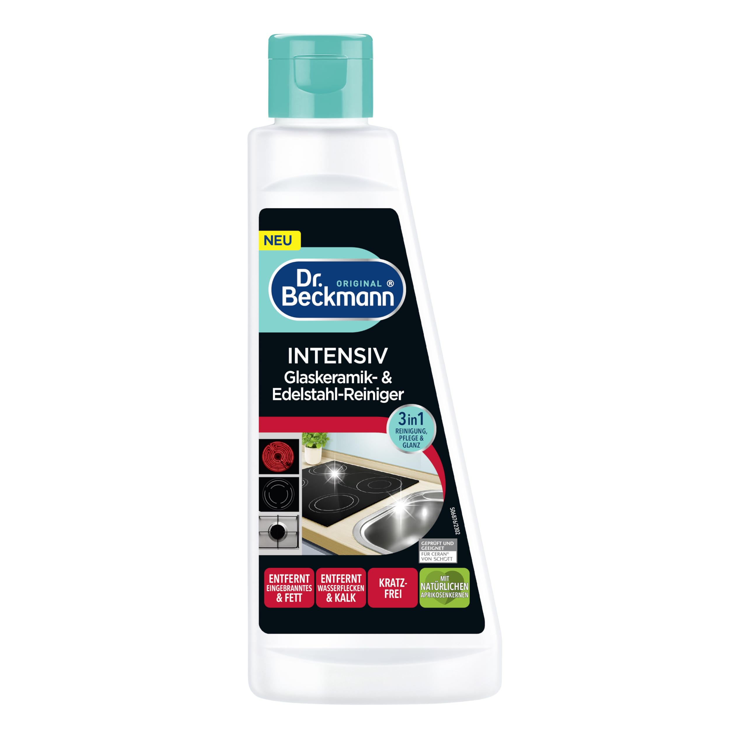 Dr. Beckmann Intensiv Glaskeramik & Edelstahl- Reiniger | 250 ml