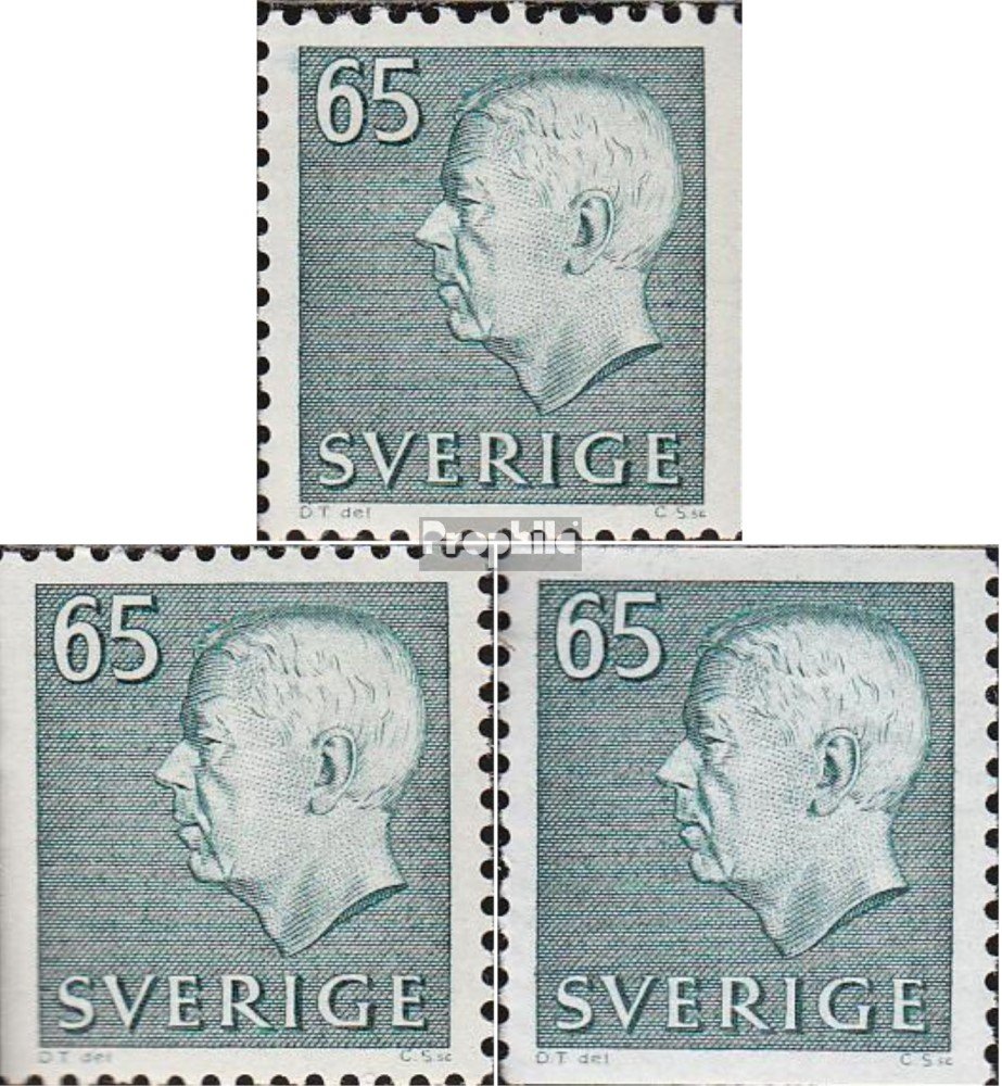 Sweden 715A,Dl,Dr (complete.issue.) 1971 Gustaf VI Adolf (Stamps for collectors)