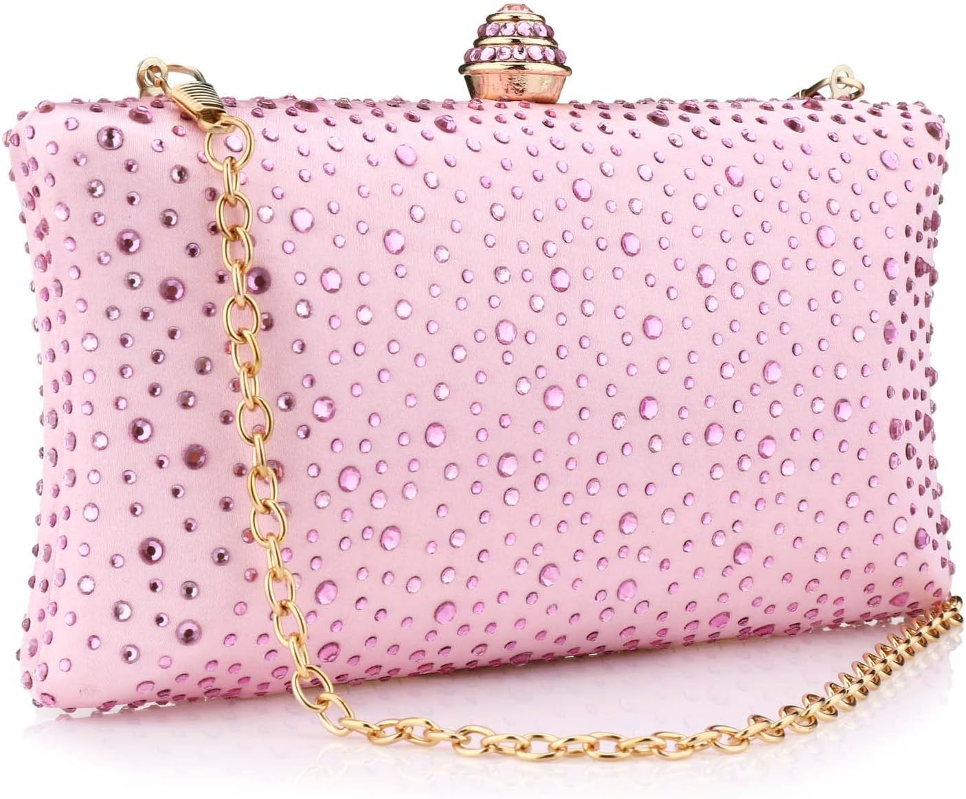 Women's Evening Bag Sparkling Rhinestone Wedding Evening Party Clutch Handbag Purse Chain Shoulder Crossbody Bag
