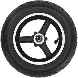 10x2.5inch Electric Scooter Tire Anti-Shock Rubber Inflatable Inner Tube and Tire Set with Wheel Hub Electric Scooter Electric Scooter Electric Scooter Cycling