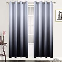 Vista 174 de SimpleHome Ombre Room Darkening Curtains 96 inches Length for Bedroom,Grommet Gradient Light Blocking Beige Gradient Window Curtains for Living
