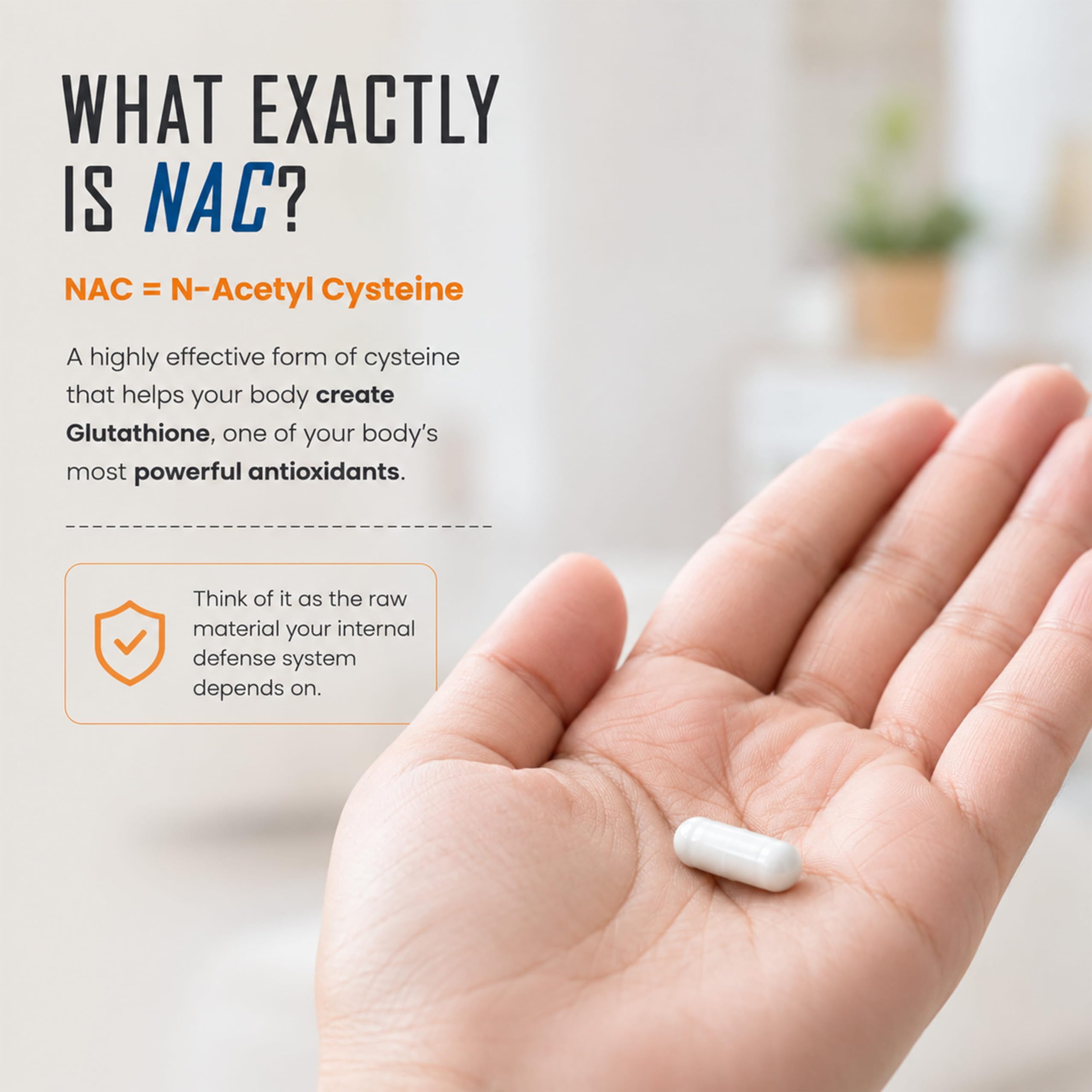 AS-IT-IS ATOM NAC (N-Acetylcysteine) 500mg I 60 Veg Capsules I Antioxidant Support for Overall Health I Health Supplement for Men & Women — Amazon image 6
