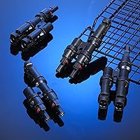 Vista 7 de Weewooday 10 pares de conectores solares Y de rama para conexión paralela entre paneles solares FMM+MFF