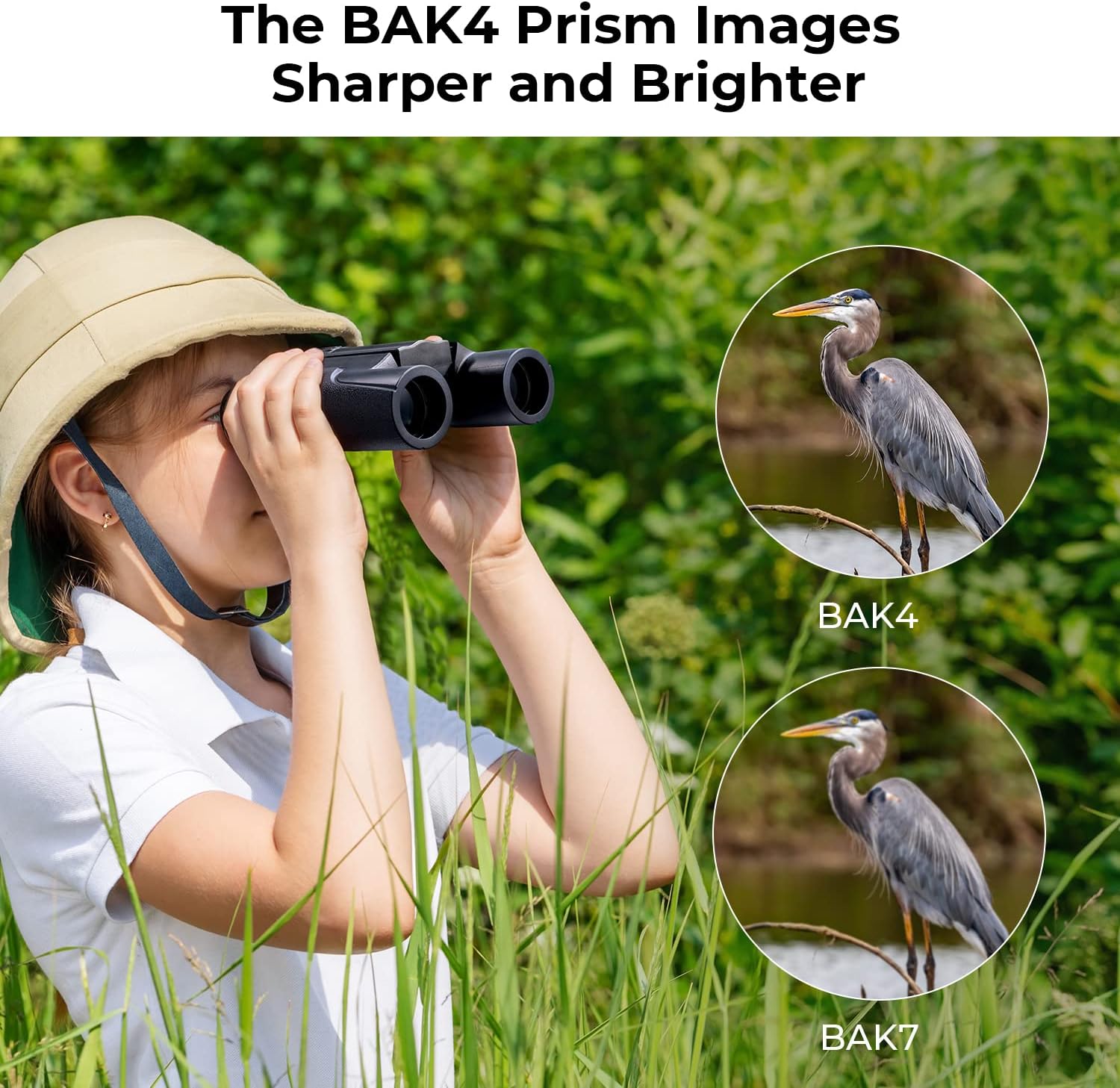 K&F Concept 10x25 Compact Binoculars for Kids and Adults, with BAK4 Prism, FMC Lens, IP65 Waterproof & Neck Strap for Bird Watching Hunting Travel Camping Stargazing