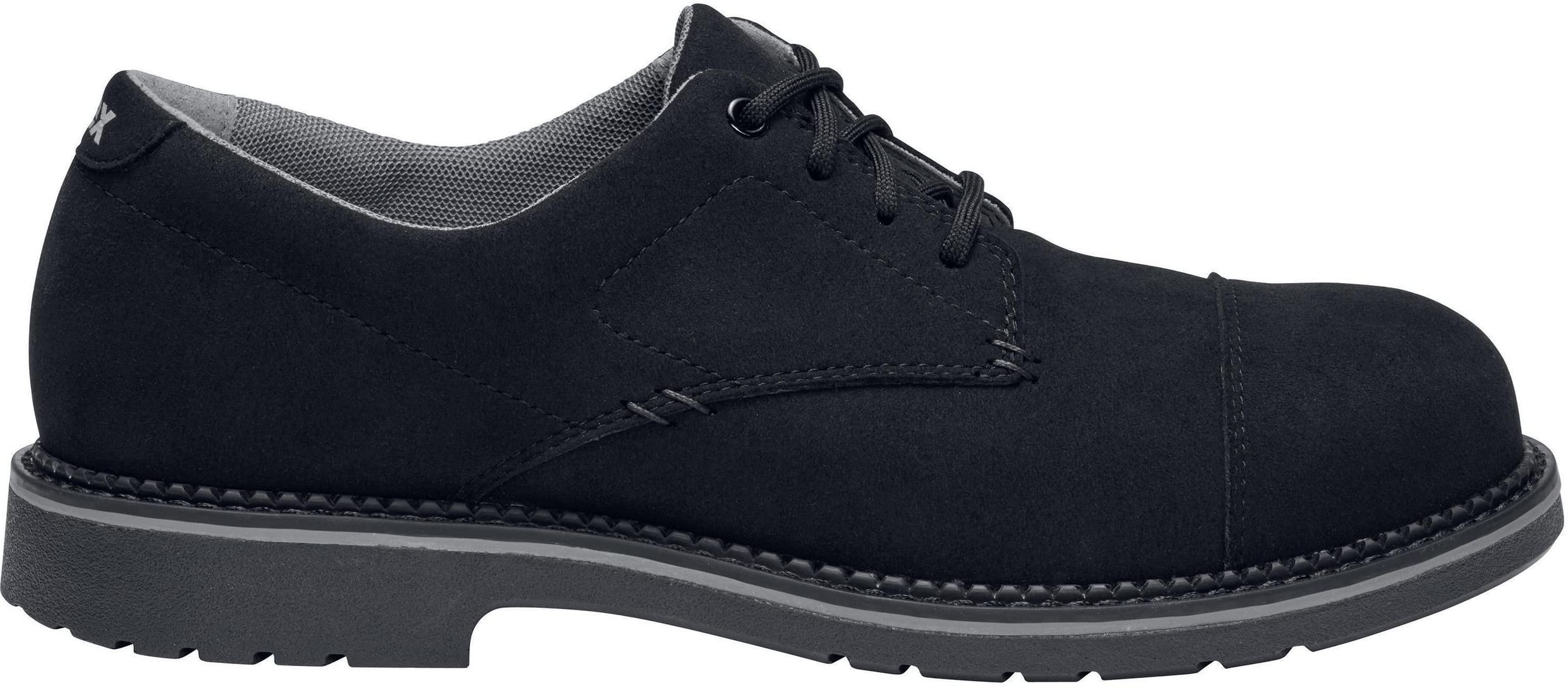 Uvex 1 Zapatos de seguridad con puntera de acero, zapatos de trabajo resistentes y transpirables S3 SRC, unisex, color negro, talla 47
