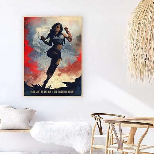 Miniatura 2 de Póster artístico en lienzo de 12 x 18 pulgadas, decoración final de pared, regalo de fantasía para hombre y mujer, sin marco, para oficina, familia,