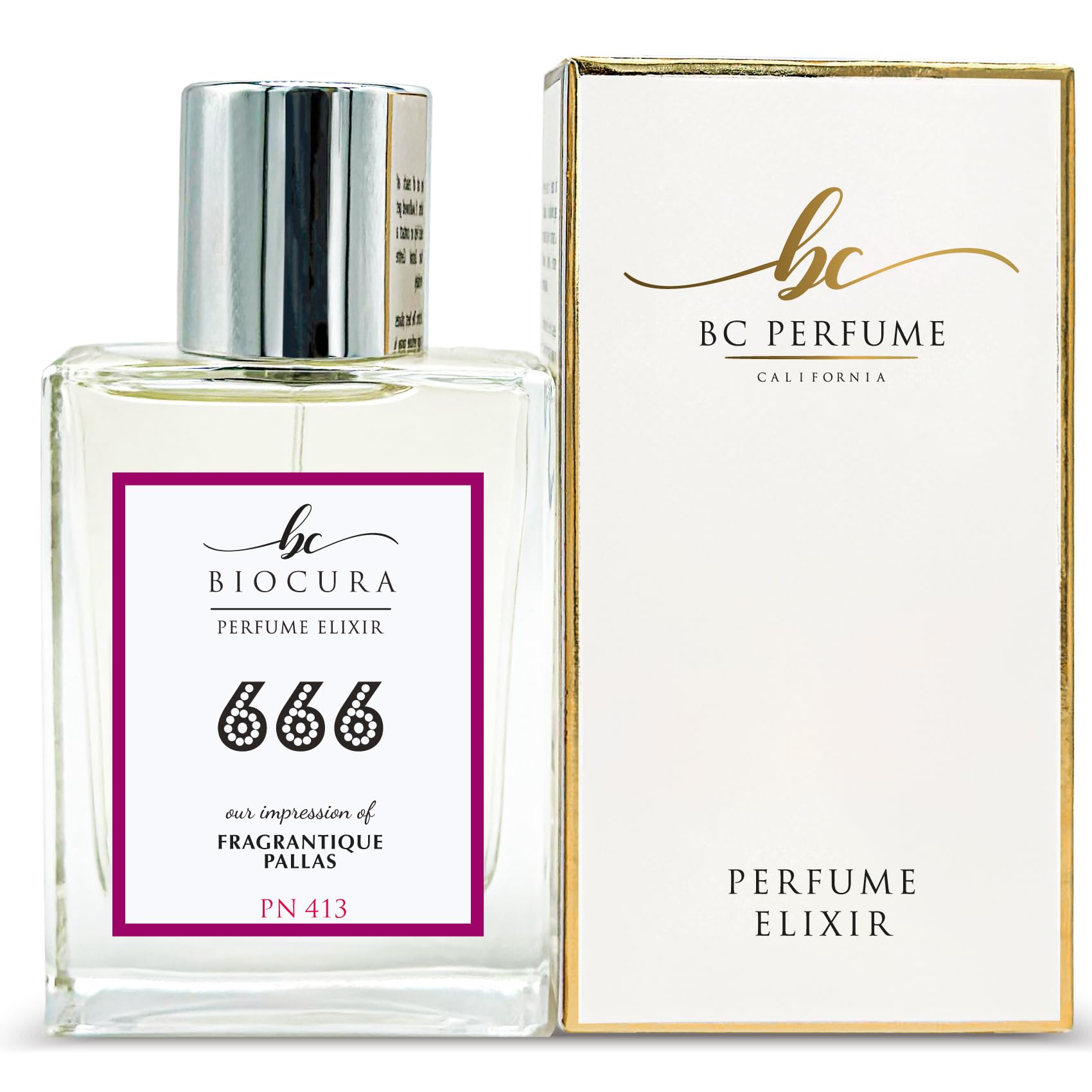 BIOCURA BC Perfume 666 Inspired by Bold Numbers Fragrantique Pallas For Women Replica Fragrance Dupes Eau de Parfum Spray Bottle 1.7 Fl Oz/50ml-X1