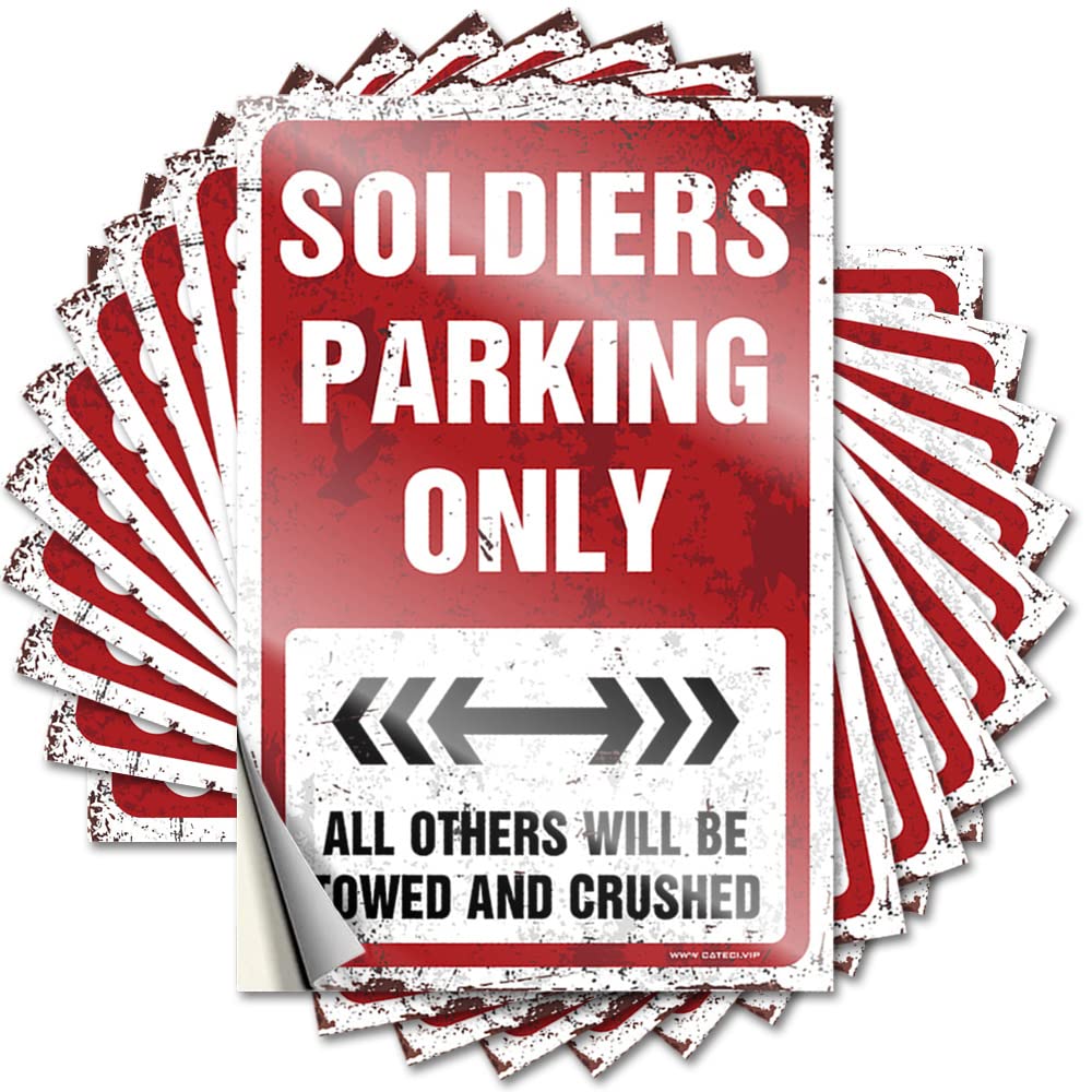 Decals Western | Coffee Door Soldiers Parking Only for Darts(6X9CM)