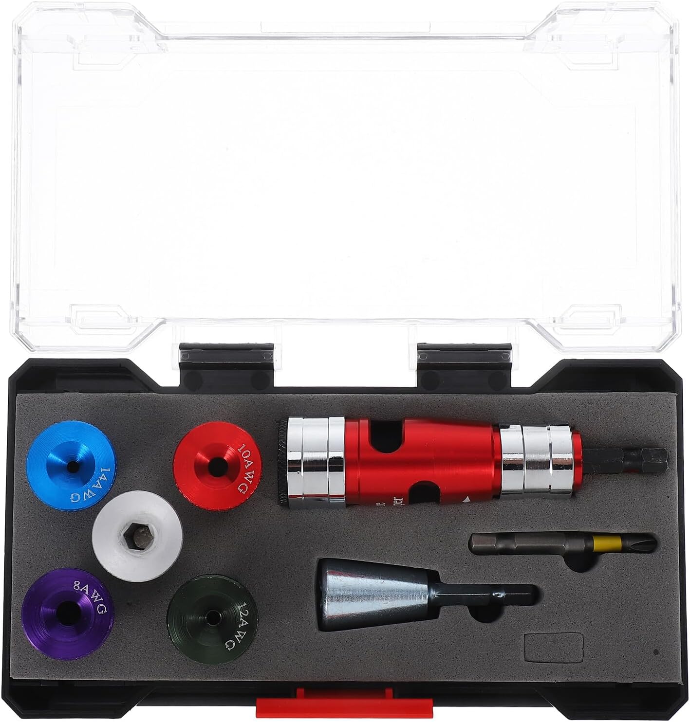 Electric Wire Stripper Kit 8Pc Set with Multi-Function Stranded Wire Stripping and Twisting Tools for Electricians Home Electrical Projects (US Style)