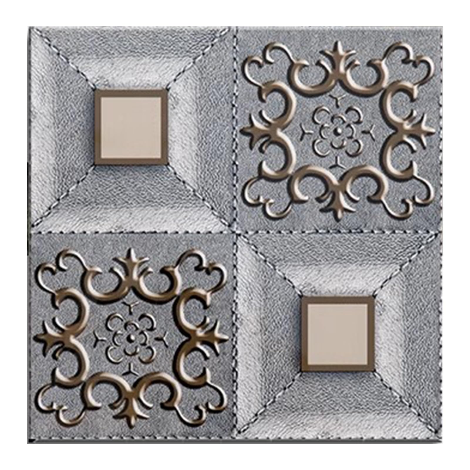 Panel decorativo para techo de PVC resistente al agua con relieve tridimensional vintage