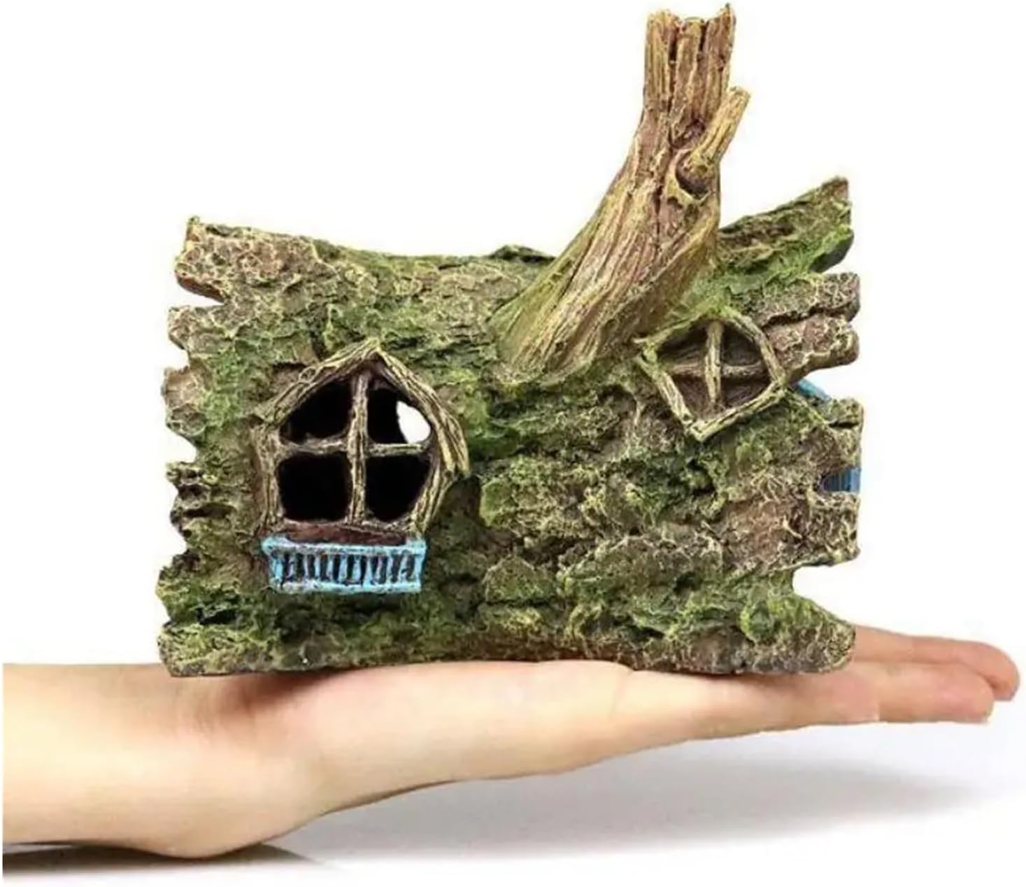Vintage Resin Driftwood Aquarium Ornament Natural Wood Texture Fish Tank Decor Aquascaping Background for Freshwater Saltwater Tanks