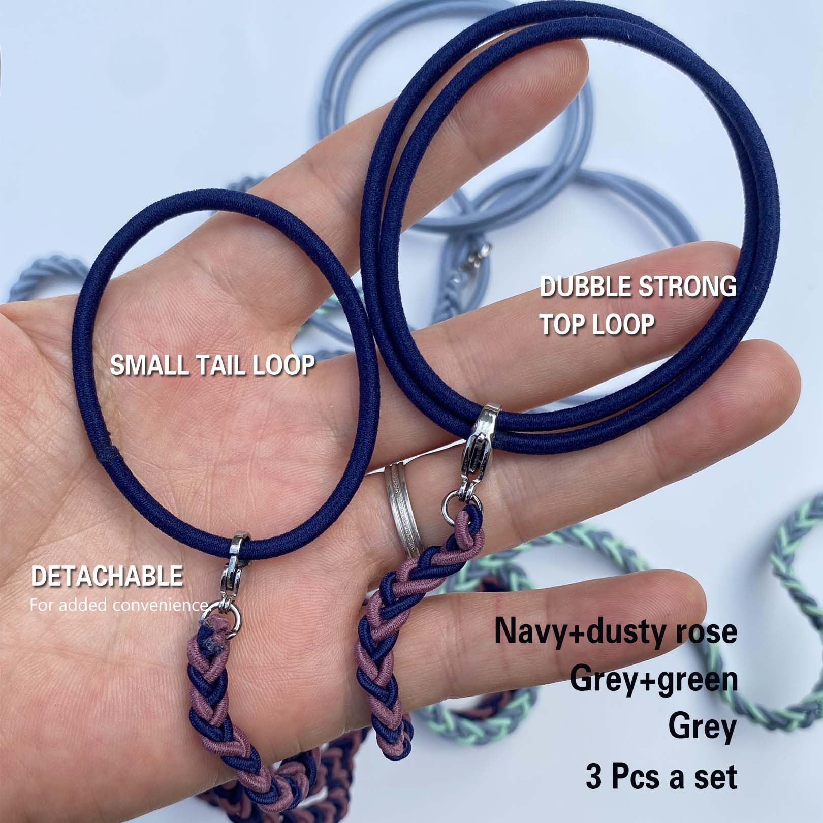 Amazon.com : Hair Ties for Sports, Elastic Hair tie 16 inch  display picture 2