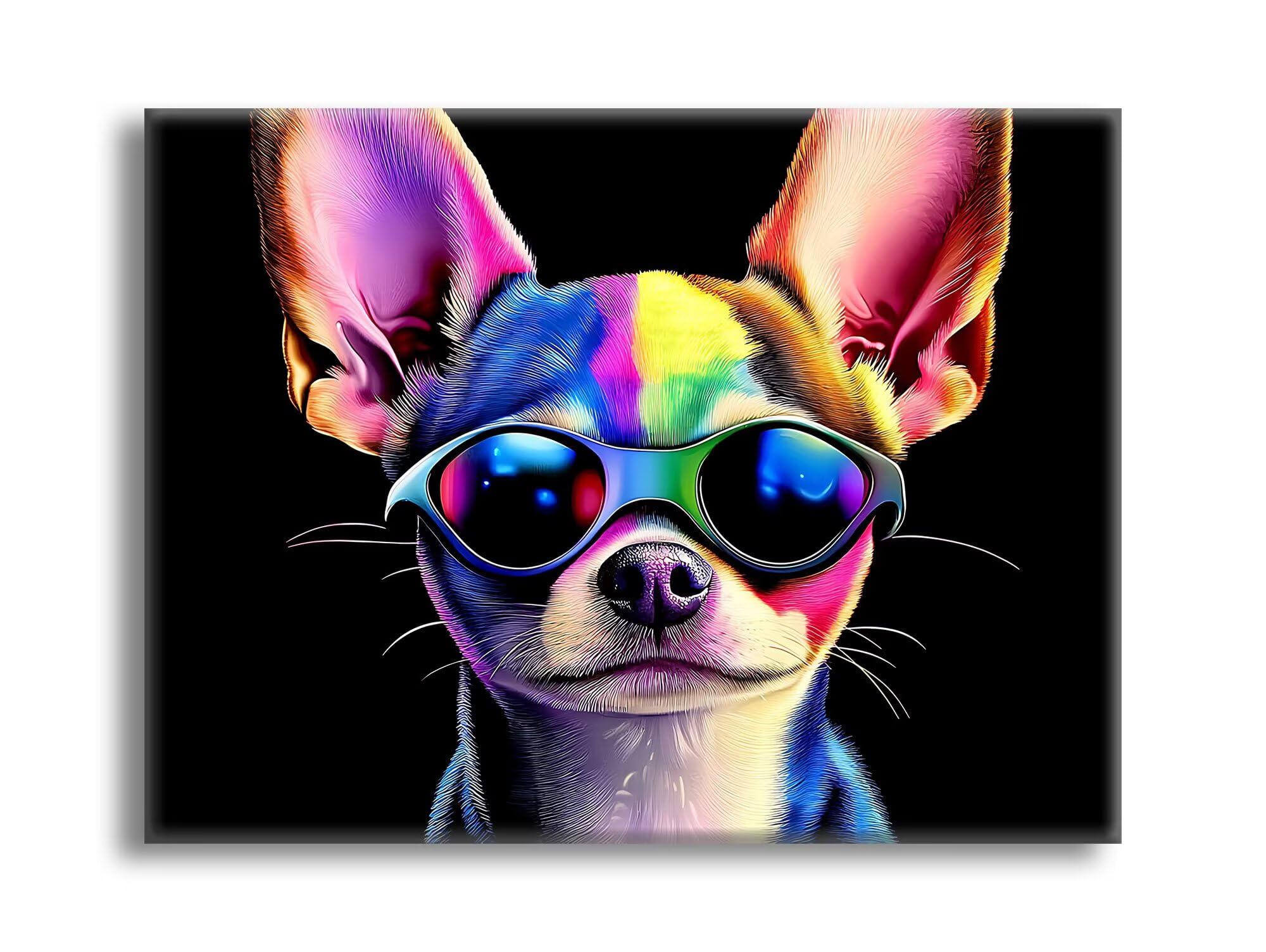 Diamond Painting Animale Cane, Fai-da-te Strass a Punto Croce Ricamo Kit, Diamond Painting Kit Completo per Hobby Creativi Adulti, Mosaico Artigianato, Dipinti Decorazioni Casa 100x150cm Z-l-584