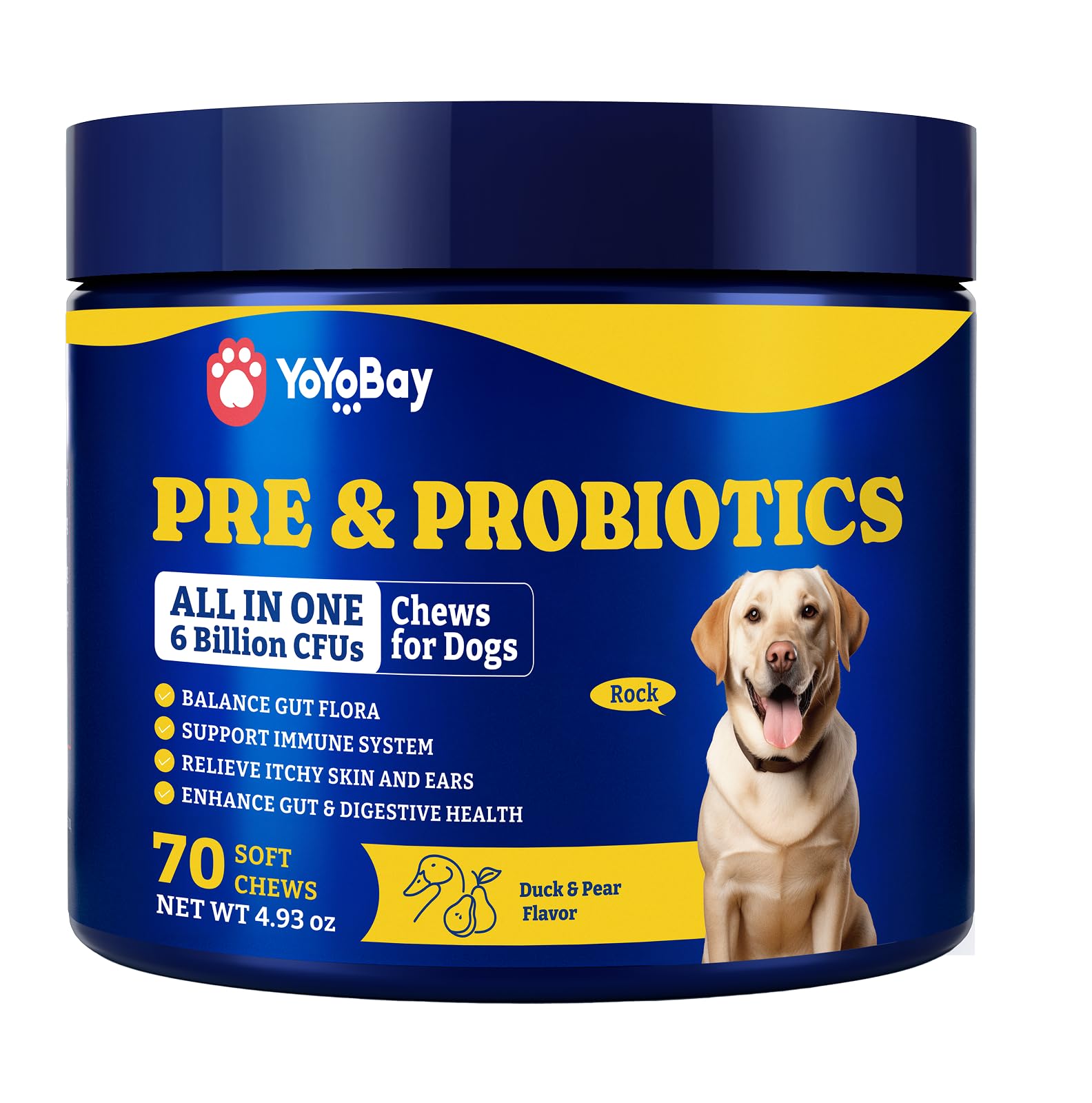 Probiotics for Dogs, Dog Gut, Immune &amp; Skin Health Support Supplement