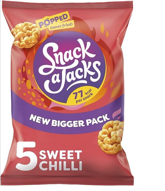 Snack A Jacks Crispy Sweet Chilli 5 X 19g