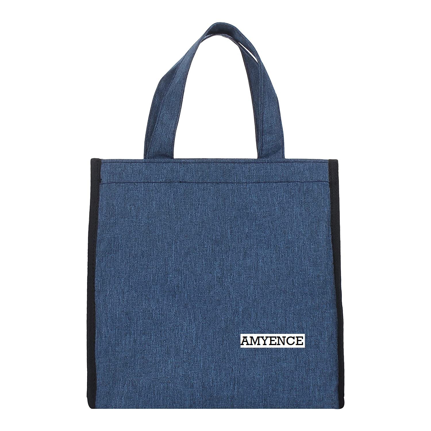 Amyence Waterproof Jute Bag with Zip Closer Lunch Bags Multipurpose for Office Women & Men | Girls & Boys | Tote Lunch Bag (Grey) (B0BM65QG6G) Amazon Price History, Amazon Price Tracker