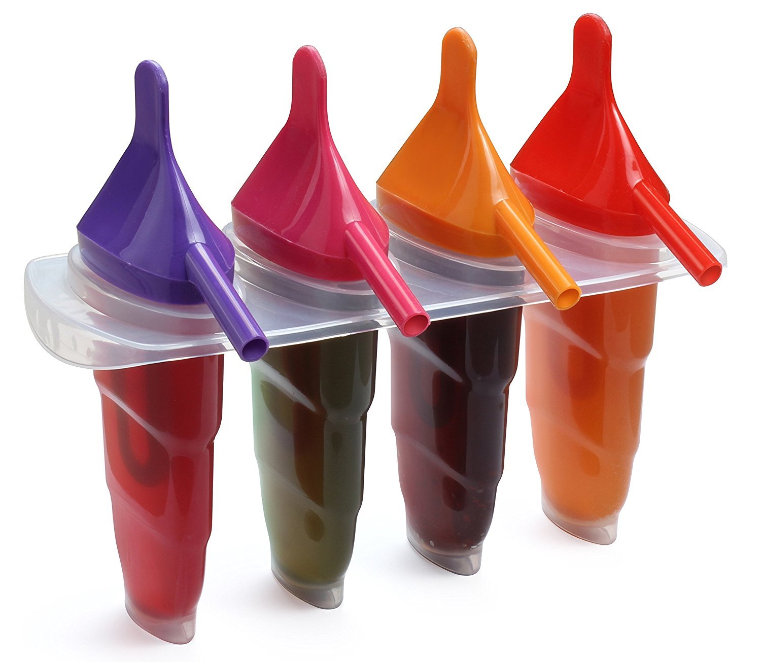 MK Ice Pop Maker Molds Sipper BPA Free Plastic Popsicle Molds Kulfi Maker Assorted Color