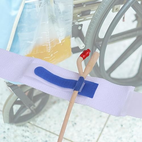 Miniatura 6 de Paquete de 2 correas de catéter para piernas, soporte para piernas urinarias, soportes para tubo de drenaje, correas para bolsa, dispositivo de