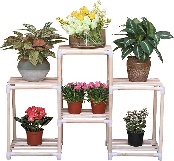Plant Stand ,Flower Stand, Wood Storage Rack Pot Racks