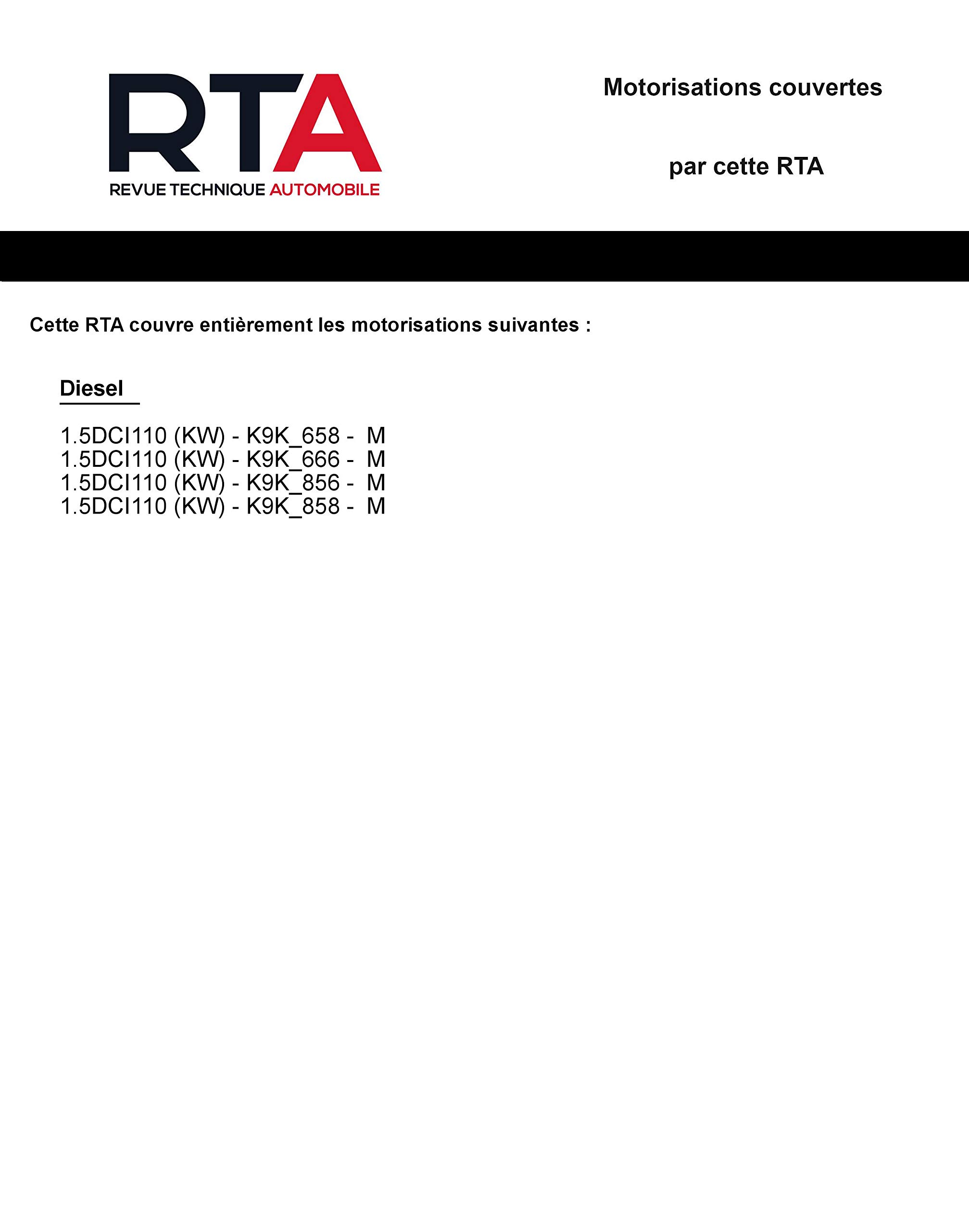 E.T.A.I - Revue Technique Automobile 831 - DACIA DUSTER I PHASE 2 - 2013 à 2017