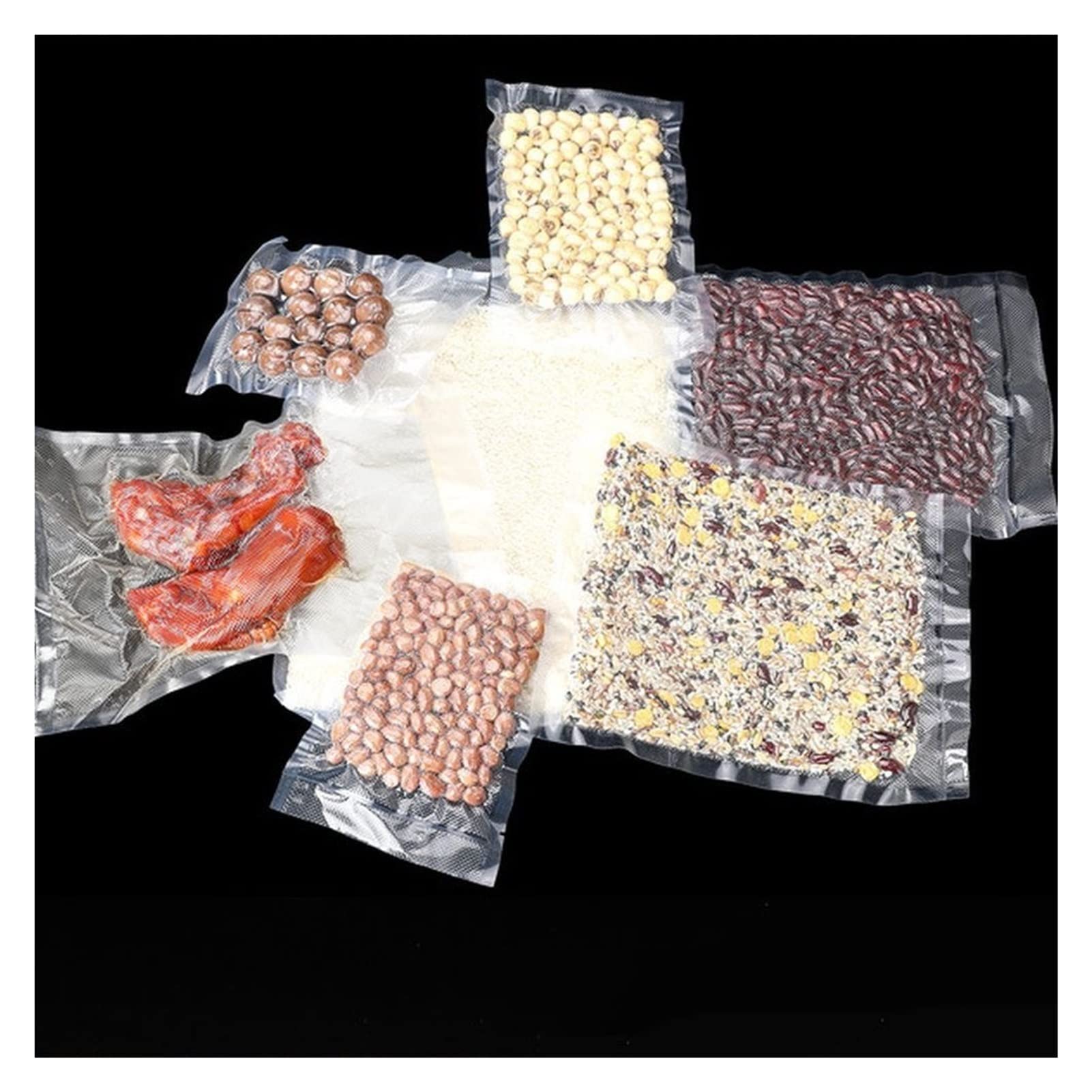 Vakuumbeutel für die Küche, zum Vakuumieren von Lebensmitteln, für den Heimgebrauch, zum Versiegeln von trockenen und nassen Plastiktüten, zum Verpacken von Lebensmitteln, Beutel i,30x40cm100pcs