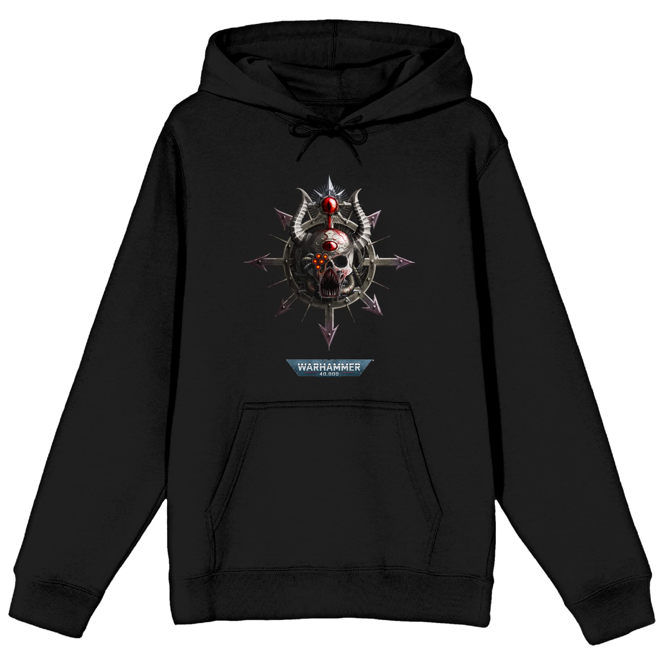 Bioworld Warhammer 40000 Skull Horn Men's Black Sweatshirt