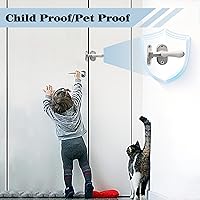 Vista 6 de Alise Pestillo de cierre con bisagra, cerradura de puerta con cierre de bisagra de 360 grados, hardware de puerta de acero inoxidable SUS304