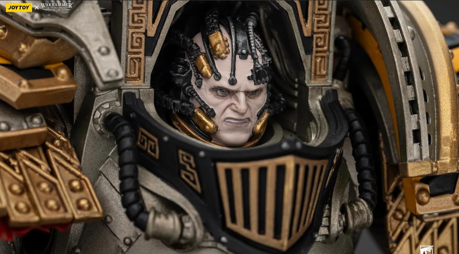 JOYTOY Warhammer The Horus Heresy 1/18 Action Figure 7.2inch Iron Warriors Perturabo, Primarch of The lVth Legion